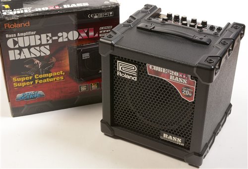 Lot 90 - A Roland Cube-20XL Bass Amplifier, boxed