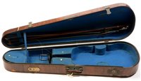 Lot 47 - French Mirount Violin, original case and modern case