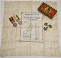 Lot 38 - DLI Boer War Medals and ephemera
