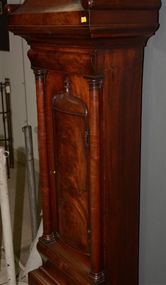 Lot 744 - William Dobbie, Falkirk: a Scottish mahogany longcase clock.