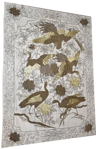 Lot 86 - Gold thread work wall hanging