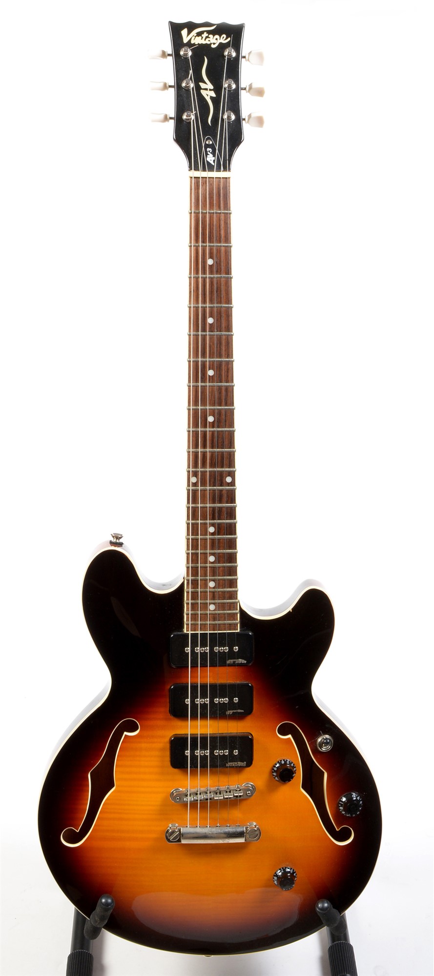 Lot 166 A Vintage AV3 Semiacoustic guitar in