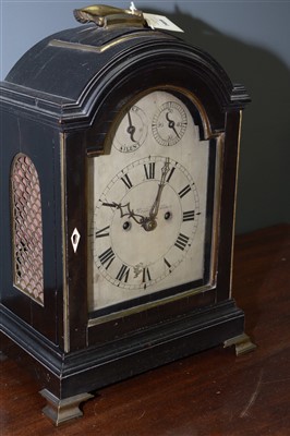Lot 749 - George Kershaw, London, A George III mahogany bracket clock