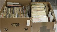 Lot 400 - Two boxes of 7" singles