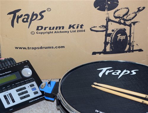 Lot 210 - Traps electronic drum kit and accessories.