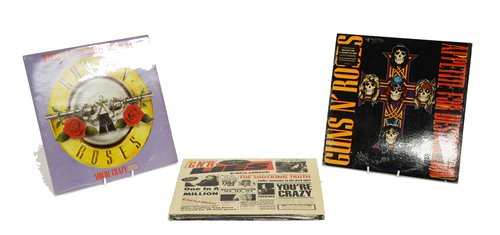 Lot 384 - Guns 'n' Roses records
