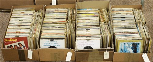 Lot 381 - Four boxes of 7" singles.