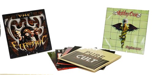 Lot 377 - Records by The Cult and Motley Crue