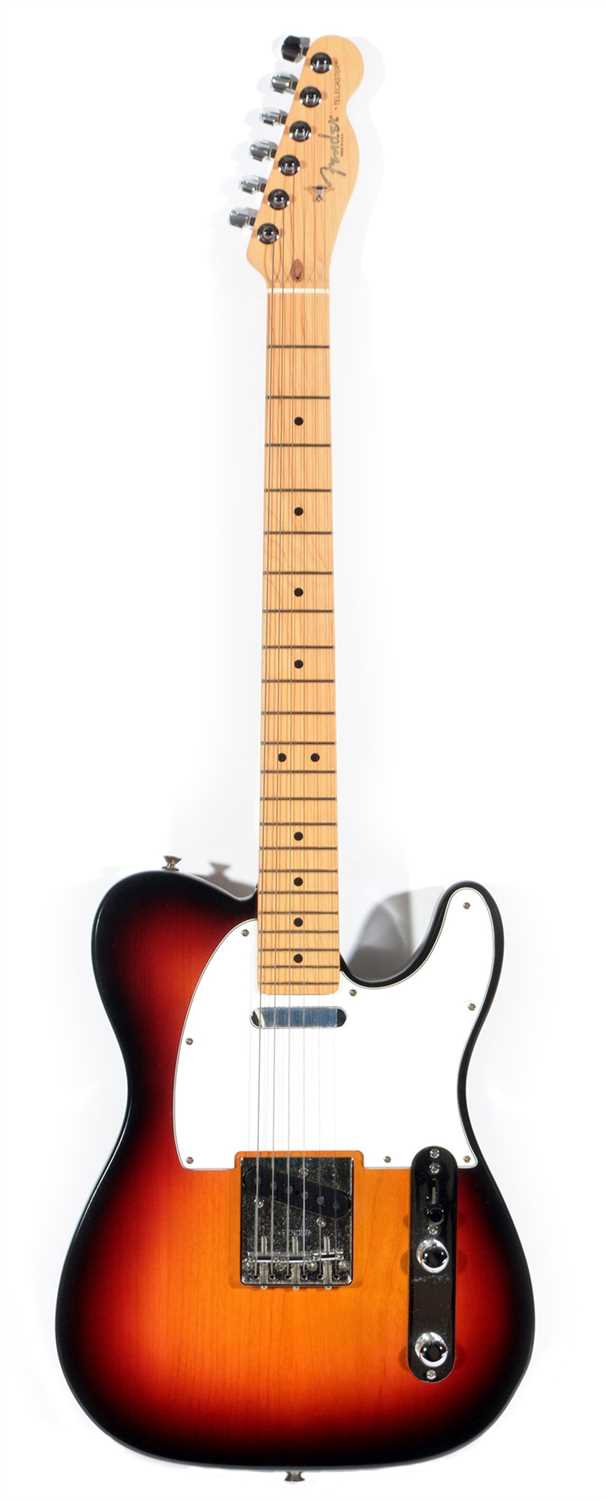 Lot 138 - Fender telecaster and gig bag.