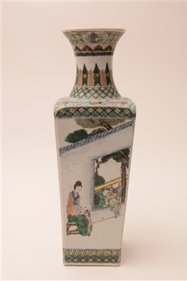 Lot 21 - A 19th Century Chinese Famille Vert vase.