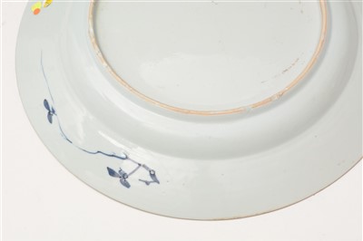 Lot 17 - A Chinese blue and white charger.