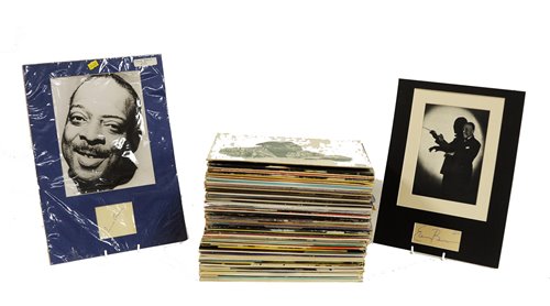 Lot 279 - Count Basie records and signed pictures