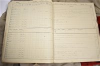 Lot 46 - Deck log book and Whie Ensign