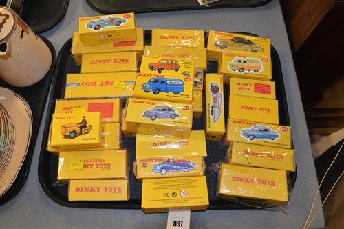 Lot 897 - Reproduction Dinky cars
