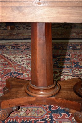 Lot 846 - A pair of early Victorian mahogany  tea tables.