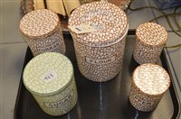 Lot 923 - Maling cobble stone storage jars