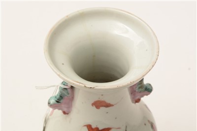 Lot 5 - A late 19th Century Chinese Famille Rose vase.