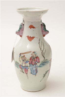 Lot 5 - A late 19th Century Chinese Famille Rose vase.