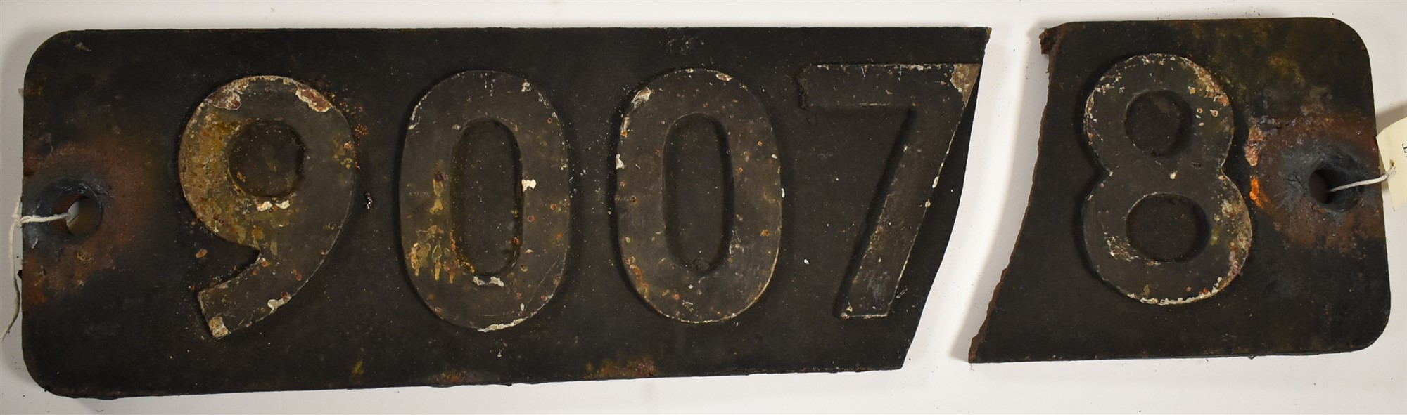 Lot 78 Cast Iron Engine Smoke Box Number Plate 90078