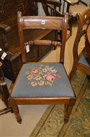 Lot 924 - Four dining chairs and a folding table