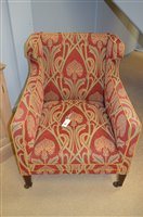 Lot 940 - Wing back armchair