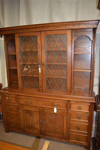 Lot 1145 - welsh dresser and lamp