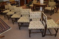 Lot 1171 - 12 early 20th century dining chairs