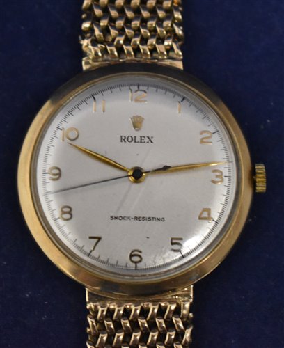 Lot 1178 - 9ct gold Rolex wristwatch