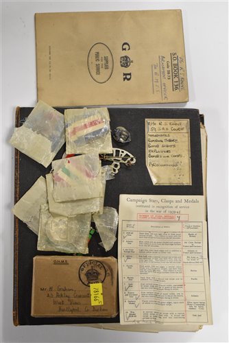 Lot 51 - Medals and bombing book