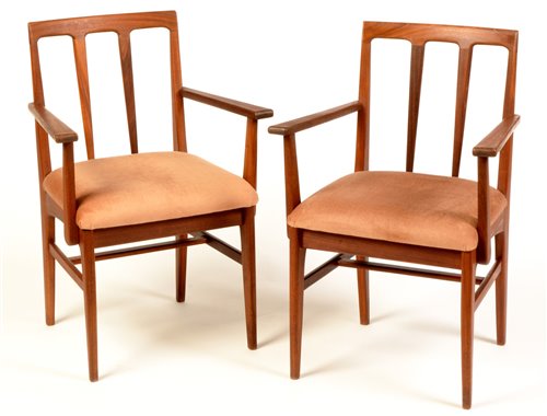 Lot 88 - A pair of Danish teak chairs.