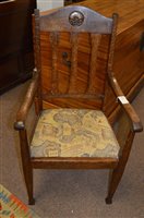 Lot 1194a - Pair of Carved Oak Chairs