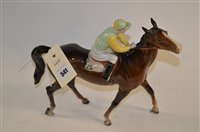 Lot 541 - Beswick walking racehorse and jockey