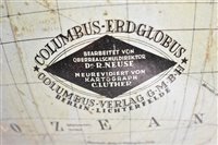 Lot 105 - "Columbus-Erdglobusglobe by Columbus-Verlag