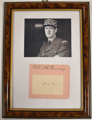 Lot 203 - Charles de Gaulle signature