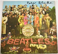 Lot 205 - Beatles Lonely Hearts album cover signed by Peter Blake