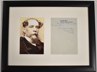 Lot 207 - Chales Dickens signed letterhead