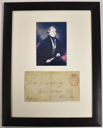 Lot 208 - Signed cover by Lord Melbourne