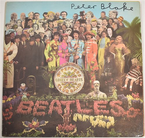 Lot 209 - Beatles Lonely Hearts album signed by Peter Blake