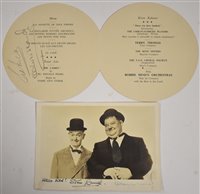 Lot 216 - Signatures Laurel, Hardy and Hinds