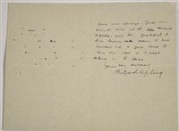 Lot 217 - Rudyard Kipling signed letter