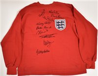 Lot 246 - 1966 World Cup replica England shirt, signed