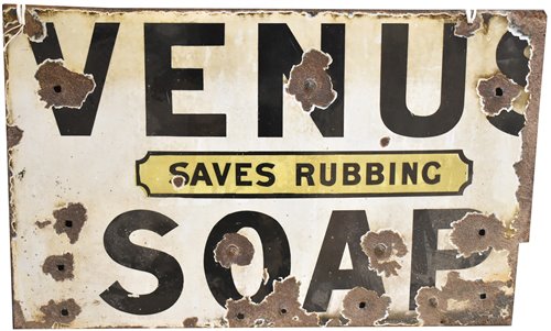 Lot 136 - Venus Soap enamel sign