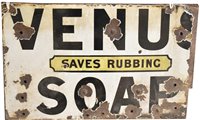 Lot 136 - Venus Soap enamel sign