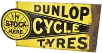 Lot 137 - Dunlop Cycle Tyres enamel sign