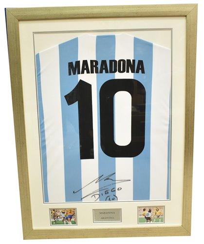 Lot 180 - Diego Maradona signed shirt