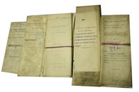 Lot 104 - Legal documents of prominent North Easter families