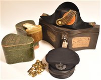 Lot 52 - Naval hats and epaulettes