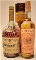 Lot 1028 - Glenmorangie whisky and Hennessy cognac