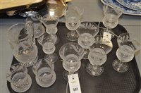 Lot 592 - Edinburgh crystal thistle pattern glasses