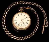 Lot 1172 - Silver cased pocket watch